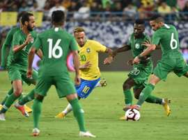 Neymar marcó el ritmo del partido. AFP