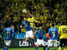Italy and Sweden played out a goalless draw in Milan on Monday night. AFP