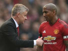 Ashley Young is in confident mood ahead of the trip to PSG. AFP