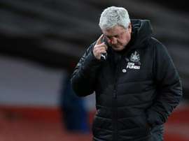 Steve Bruce's time as Newcastle manager could soon be over. AFP