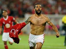 Brigui celebrates his goal. AFP