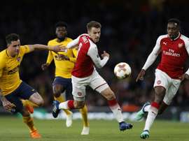 Aaron Ramsey could leave Arsenal at the end of the season. AFP