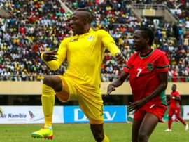 Tendai Ndoro (left) scored a dramatic equaliser for Orlando Pirates as they snatched a 1-1 draw at Polokwane City