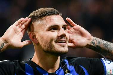 Icardi insists he wants to remain with the club. AFP