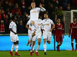 Alfie Mawson completed his move on Thursday. AFP