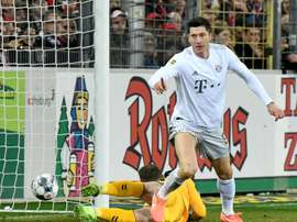 Lethal Lewandowski set to feast on Wolfsburg. AFP