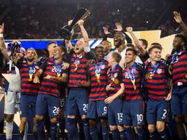 The trophy is the US' sixth Gold Cup triumph. AFP