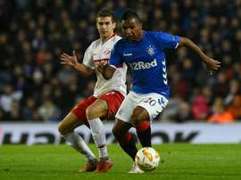 Alfredo Morelos has signed on with Rangers until 2023. AFP