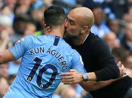 Sergio Agüero não enfrentará o Real Madrid na Champions League. AFP