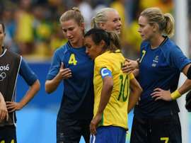 Brasil perdió en los penaltis ante Suecia. EFE