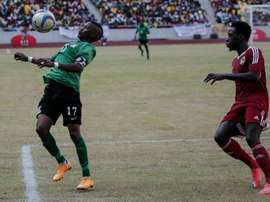 Rainford Kalaba (L) has scored six goals this season in the CAF Confederation Cup. AFP
