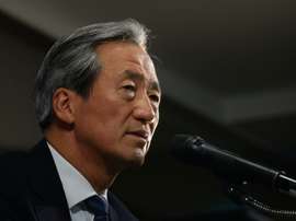 FIFA presidential hopeful Chung Mong-Joon, speaking in Seoul on June 3, 2015, says FIFAs ethics committee has launched an unfair hearing to suspend him for up to 19 years, at the behest of the bodys scandal-hit president Sepp Blatter