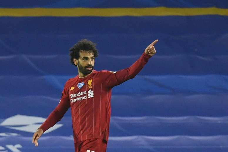 Salah keeps Liverpool's record chase on track. AFP