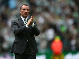 Rodgers has lamented Celtic's lack of incomings in the summer. AFP