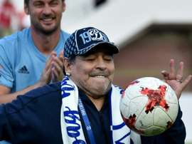 Maradona is no stranger to controversy. AFP