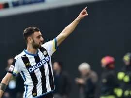 Bruno Fernandes, o 10 da Sampdoria, abriu o ativo em Génova. AFP