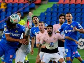 Getafe failed to capitalise on the extra man against Espanyol. AFP