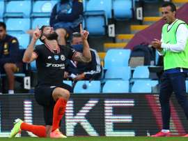 L'Inter Milan ne lâche pas Olivier Giroud. AFP