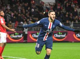 Icardi saves PSG at the death against newly promoted Brest. AFP