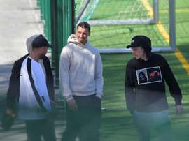 Ibrahimovic's return to training with Sweden's Hammarby sparks rumours about future. AFP