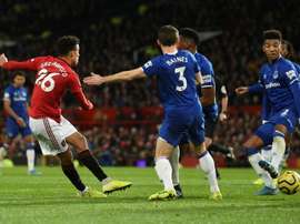 Greenwood rescued a point for Man Utd v Everton. AFP