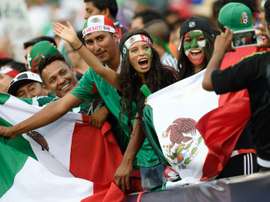 Mexico fans cheer before the 2015 CONCACAF Gold Cup final against Jamaica in Philadelphia on July 26, 2015