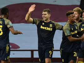 Stoke beat Aston Villa. AFP