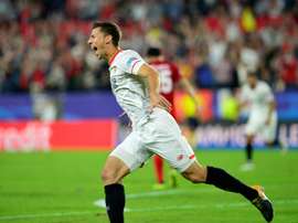 El Sevilla doblegó al Spartak y se hace con la segunda plaza del grupo. AFP