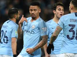 Jesus scored four of the nine goals. AFP