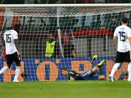 Mal partido de Alemania. AFP