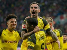 Sancho was on hand to help Dortmund win again. AFP