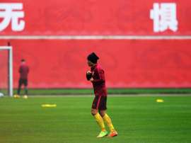China's national captain Zheng Zhi has been suspended for several games.AFP