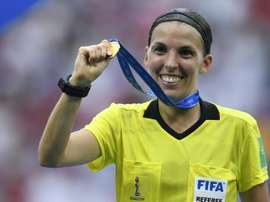 Stephanie Frappart will take charge of Juventus versus Dynamo Kiev. AFP