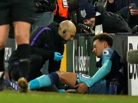 Alli strained a hamstring and faces some time on the sidelines. AFP