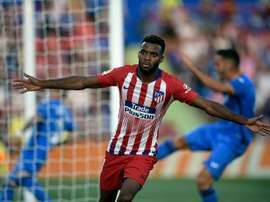 Thomas Lemar scored his first Atletico goal on Saturday at Getafe. AFP