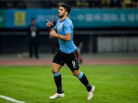 Suarez scored his 50th international goal. AFP