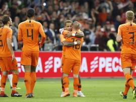 Sneijder a conseillé De Jong sur son avenir. AFP