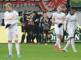 Pas de cas positifs dans l'effectif de l'Eintracht Francfort. AFP