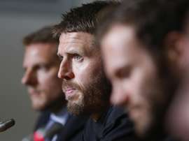 Michael Carrick, candidat pour le banc de Newcastle. AFP