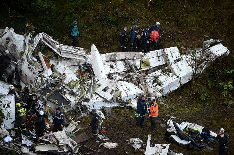 Kecelakaan pesawat yang ditumpangi klub Chapecoense