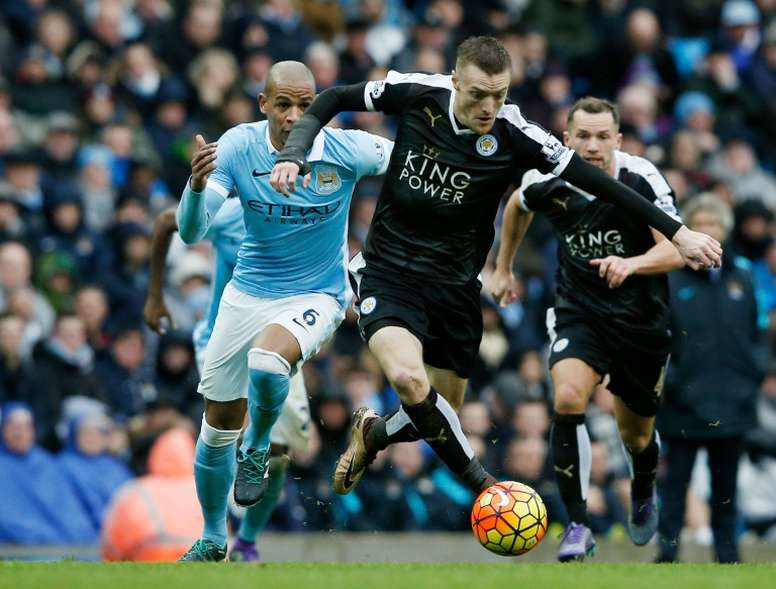 Leicester Won T Be Fazed By Title Spotlight Says Vardy Besoccer