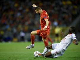 Mirallas came off the bench to claim his side a point. AFP