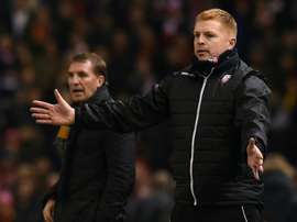 Hibernian manager Neil Lennon complained of racist abuse after the game. AFP