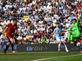 Schick scored the third goal of the game. AFP