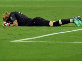 As falhas de Karius podem estar relacionadas uma comoção cerebral. AFP