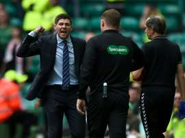 Gerrard was incensed by targeting of Rangers' Morelos by St Mirren fans. AFP