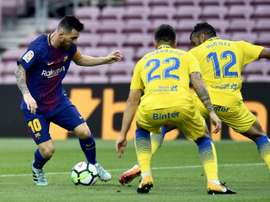 Las Palmas recebe o Barcelona. EFE