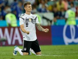 Kroos voit sa retraite internationale se rapprocher. AFP