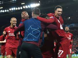 Divock Origi scored Liverpool's fourth as they defeated Barça in incredible fashion. AFP