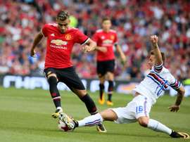 Andreas Pereira transferiu-se para o Valencia nos últimos dias do mercado. AFP